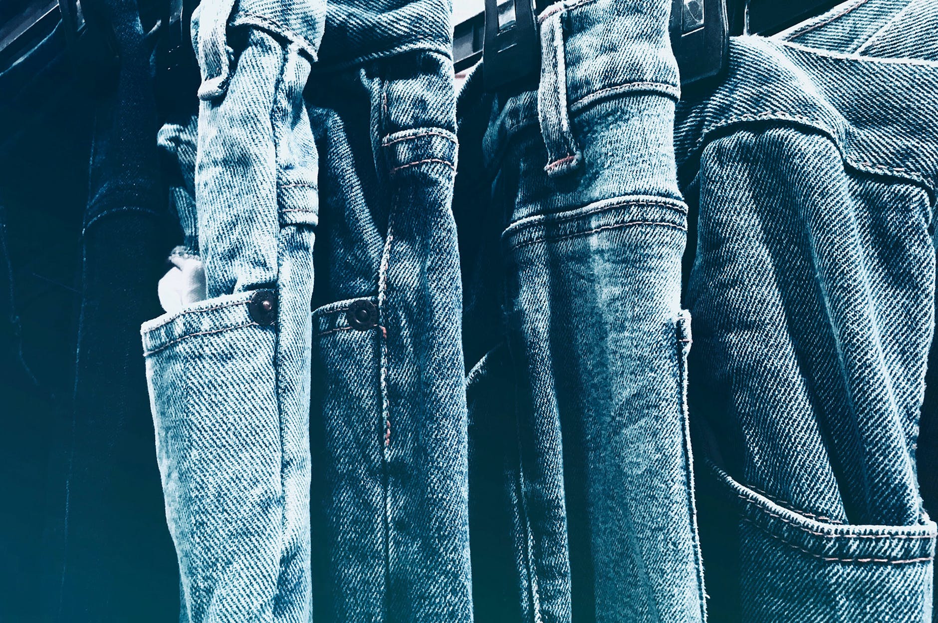 blue jeans side by side